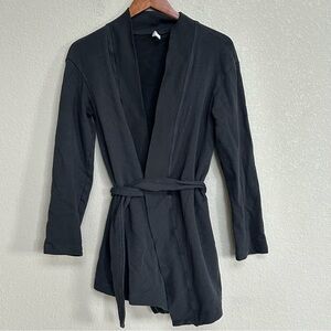 Anthropologie Daily Practice Women’s Cardigan Size XS Gray Belted Open Front